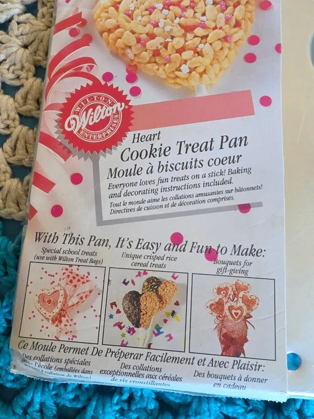 NWT Vintage 2007 Wilton Heart Lollipop Cookie Cake Treat Pan Valentines